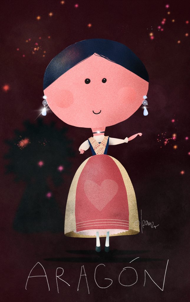 ilustración para besame que me muero, imagen Aragón